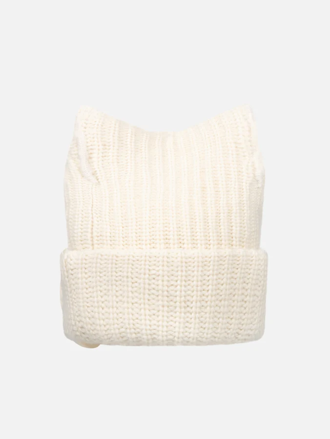 BOX BEANIE in ECRU - Image 5